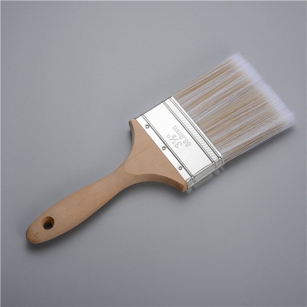 Brosse de peinture synthétique 1 "à 4 " avec poignée en bois brosse de haute qualité